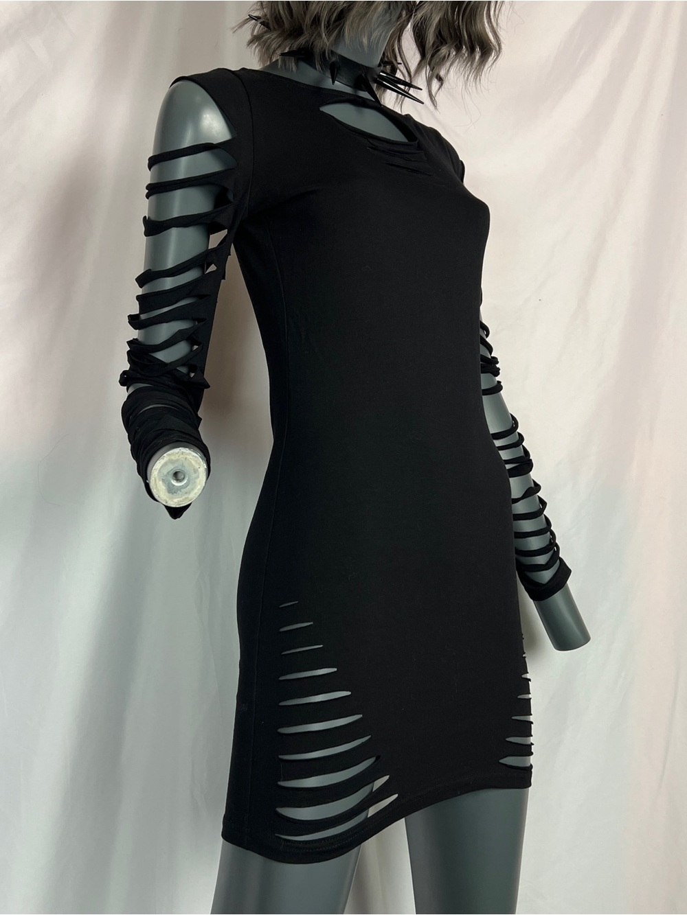 Widow Black Portal To Hell Shredded Dress